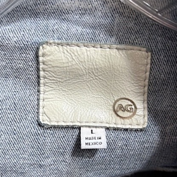 AG Adriano Goldschmied Acid Washed Trucker Jean Jacket EUC/sz M - Picture 14 of 16